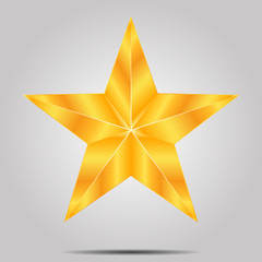 gold star on a gray background