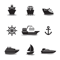 Ships, boats icons