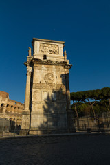 Fototapeta na wymiar Arch of Constantine in Rome