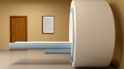 X-Ray MRI hospital. 3D rendering