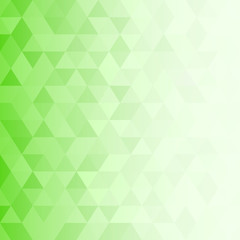 Fototapeta na wymiar triangular geometric background. green spring abstract background