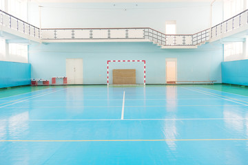 Interior of a sport hall for soccer or handball