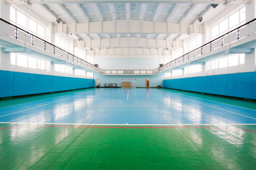 Interior of a sport hall for soccer or handball