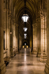 Obraz premium Rathaus - Leere Gänge