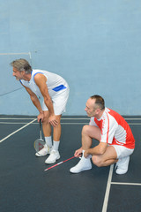 tying the shoe lace