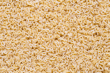Italian pasta on close up background.