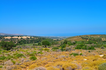 Fototapeta na wymiar crete greece countryside landscape