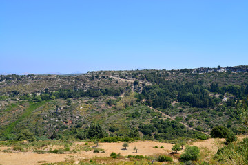 Fototapeta na wymiar crete countryside relief