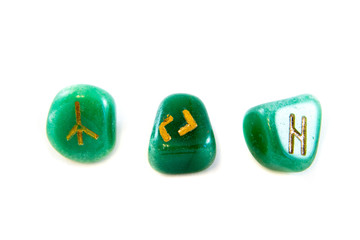 Runes isolated on the white background.