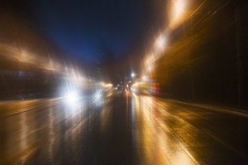 high-speed movement at night