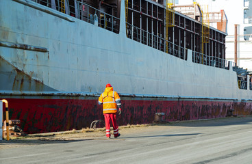 Arbeitsplatz im Hafen