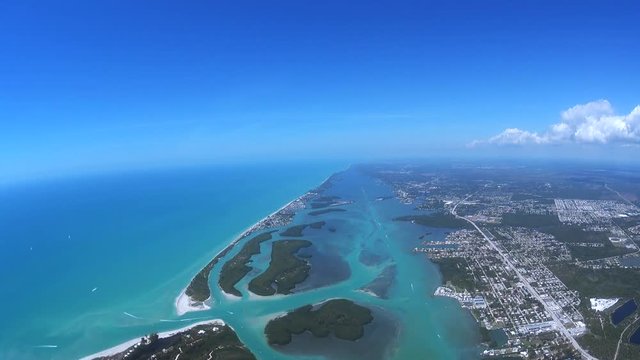 Gulf Coast Florida 4k Aerial 2ooo feet Overview