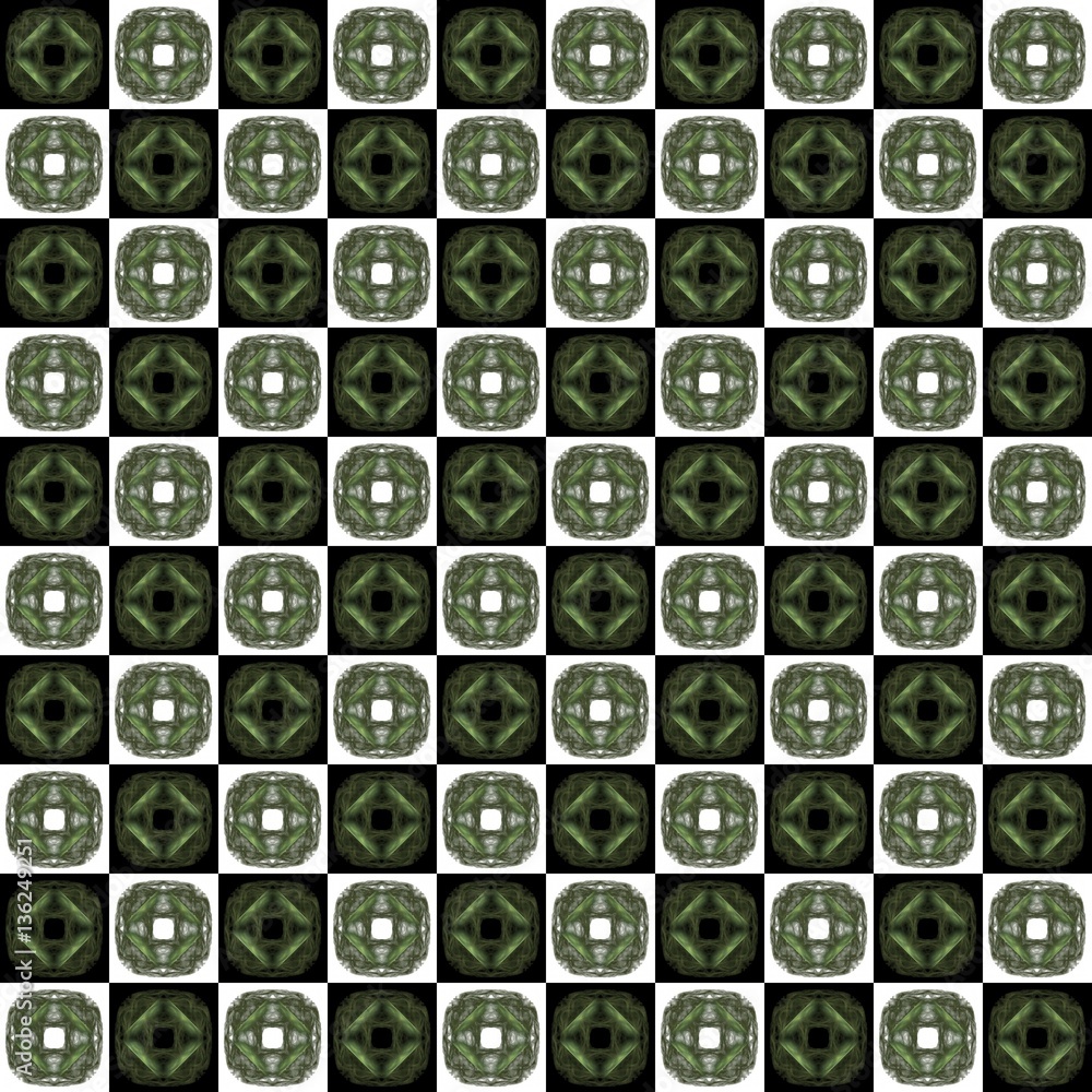 Fototapete texture with 3d rendering abstract fractal pattern