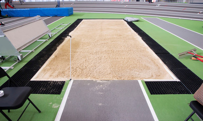 The sand is perfect in the long jump pit