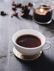 Black tea and aniseed