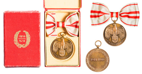 Österreich Kriegserinnerungsmedaille 1914 - 1918 erster weltkrieg Trödelmarkt KuK K.u.K. Austria...