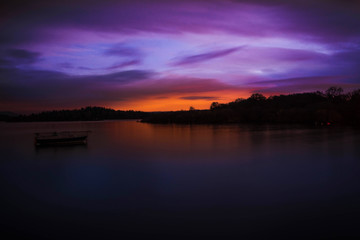 Fototapeta na wymiar Sunset by the Lake 