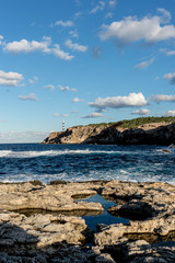 Lighthouse in the cliffs of Ibiza