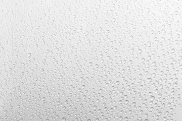 water droplets on white