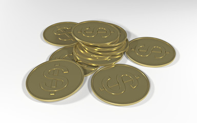 Golden coins