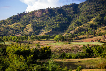 Wonderfull top hill lanscape in Thailand