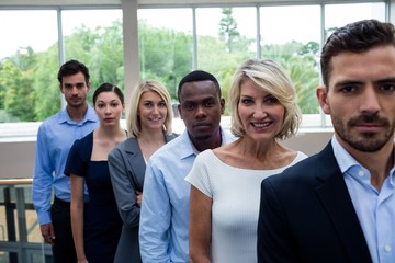 Business executives at conference center