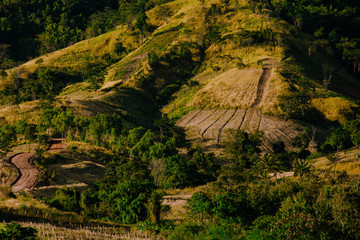 Wonderfull top hill lanscape in Thailand