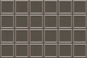 Repeating  wide  metallic tile background  