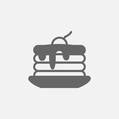  pancake  vector icon