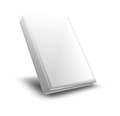 White  book mockup - 3D illustration
