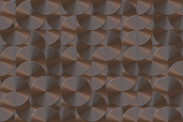 Image of Wide repeating absract metal concentric background printed on Printed Glass Basin Splashbacks