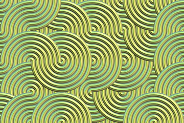 Wide repeating absract metal concentric background