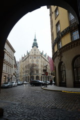 Naklejka premium Prague is a city and the capital of the Czech Republic is a traditional European cultural center.Views of the City.