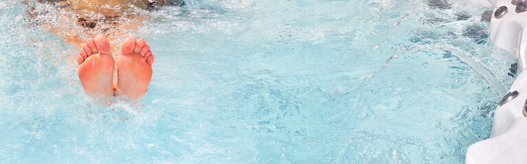 Feet in spa