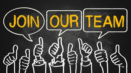join our team.thumbs up on blackboard