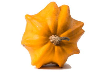 Fototapeta premium Fancy pumpkin on a white background 