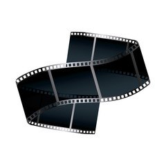 film tape icon over white background. vecotr illustration