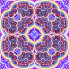 Continuous  fractal astral worlds pattern. Spiritual trance vision.  