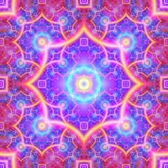 Continuous  fractal astral worlds pattern. Spiritual trance vision.  