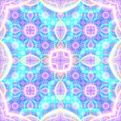 Continuous  fractal astral worlds pattern. Spiritual trance vision.  