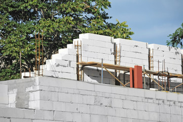 Naklejka premium Construction site work