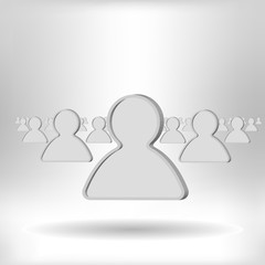 Organization of people vector icon 