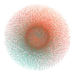 Epicycloid  vector guilloche disc for design project  
