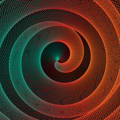Radial involute  vector   abstract background 
