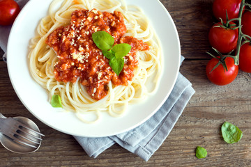 Spaghetti bolognese pasta