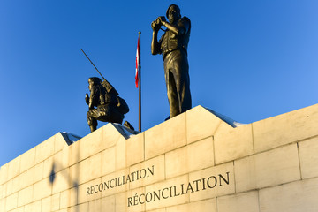 Reconciliation: The Peacekeeping Monument - Ottawa, Canada - obrazy, fototapety, plakaty