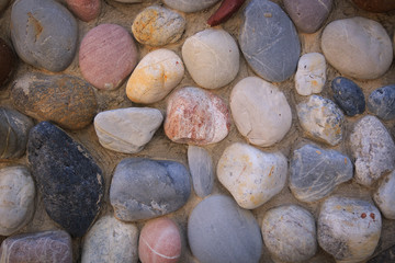 texture of small stones row, for graphic background