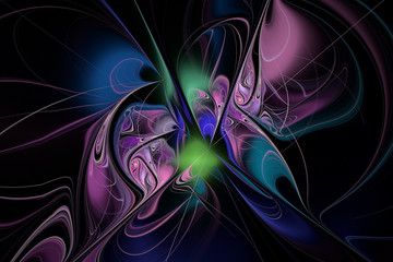 Fractal art background for creative design. Abstract fractal. De