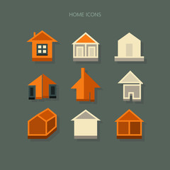 Icon home vector