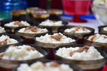 arroz con leche y canela para comer en casa pudding, rice, food, 